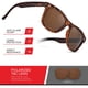 thumbnail image 3 of Gafas de sol polarizadas retro rebobinadas para hombres y mujeres - Gafas de sol clásicas con protección UV, 3 of 6