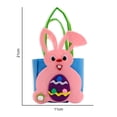 thumbnail image 6 of tasrioml Easter Handbag Material Kit Bunny Carrot Chick Colorful Egg DIY Non-woven Fabric Handmade Portable Basket Treat Tote Pouch Festival Gift, 6 of 8