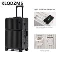 thumbnail image 4 of KLQDZMS-maleta con carga USB de 20, 24 y 26 pulgadas, caja de embarque con apertura frontal, cubierta de carrito multifuncional, equipaje de cabina con marco de aluminio, 4 of 4