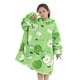 thumbnail image 3 of Sudadera con capucha de gran tamaño para niños, ropa para vacaciones de Halloween, mantas suaves cálidas con capucha, ropa de Sherpa para TV de 2 a 12 años, 3 of 4