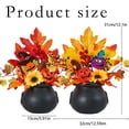 thumbnail image 3 of Halloween Desktop Ornaments Pumpkin Vase Table Centerpiece With And Berries For Home Living Room, 3 of 9