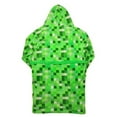 thumbnail image 2 of Minecraft Creeper Cosplay Fleece Robe - One Size Fits Most, 2 of 2