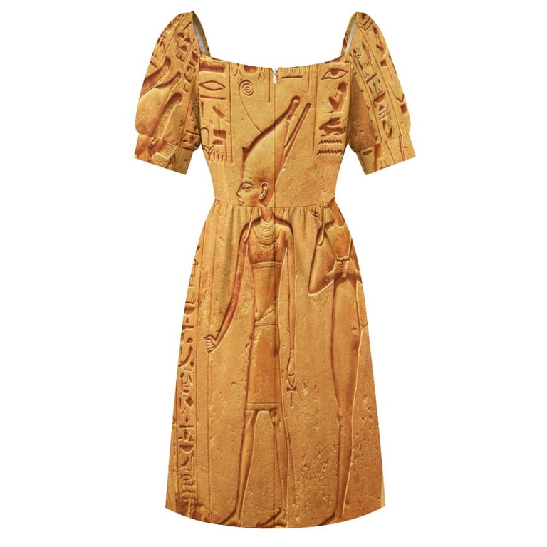 Ancient Egyptian hieroglyphs - Pharaohs' Golden Parade Sleeveless Dress  prom dresses 2024 - Walmart.com