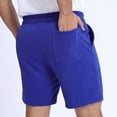 thumbnail image 6 of Pepypepy Men’s Athletic Shorts – 100% Cotton, Lightweight & Soft with Pockets, Blue, S-XXL, 6 of 9