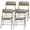Vinyl Beige, variant on 4 Pack Heavy Duty Folding Chairs, Fabric Padded Seat & Back, Steel Frame, 350 lbs Capacity, Portable Chairs for Extra Seating, Parties, Office & Home Fab Grey