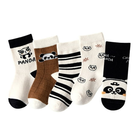 

Kids Girls Socks Autumn Winter Fresh Cartoon Cute Animal Panda Printed Thickened Warm Comfortable Calcetines Meias