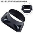 thumbnail image 3 of GDHOME Duct Connector Square Flange ABS Plastic for 100-300mm Dia Hose Check Valve, 3 of 4