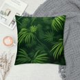 thumbnail image 2 of COMIO Green Plants Throw Pillow Covers Tropical Leaf Pillow Covers Summer Palm Tree Leaf Outdoor Decorative Cushion Cover with for Sofa Bed Couch Car Living Room Decor, 2 of 5