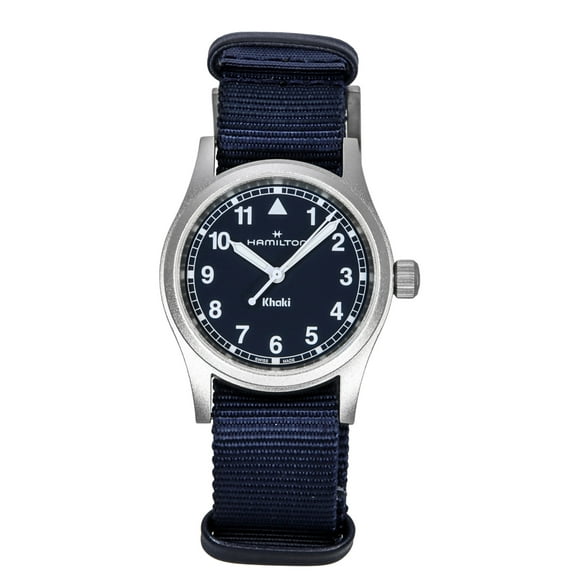 Hamilton Khaki Field Textile Strap Blue Dial Quartz H69301940 Unisex Watch