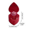 thumbnail image 3 of Valentine's Gift Box With Popping Rose Mechanism For Jewelry Chocolates And Small Presents 6.6 In X 6.2 In X 5 In Cavity Size, 3 of 6