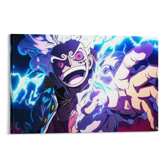 Anime Monkey D. Luffy Room Aesthetic Poster Print Art Wall Painting Canvas Posters Gifts Modern Bedroom Decor 12x18inch(30x45cm)