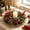 D, variant on Trovenix Pine Needle Berry Candleholder Wreath, Artificial Christmas Greenery Ring for Scented Candles, Festive Centerpiece for Dining Table Mantel Home Decor
