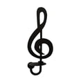 thumbnail image 1 of Candelabro Candelabro Negro Decoración del hogar Adorno Candelabro Nota Musical Candelabro para Regalo de cumpleaños Estilo A, 1 of 8