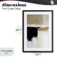 thumbnail image 4 of Stupell Industries Transitional Desert Shades Muted Neutrals Black Framed Print Under Glass, 14 x 20, by Gina Kelly, 4 of 8