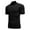 Black, variant on Coshow Men's Short Sleeve Mock Turtleneck Sweater Ribbed Casual Basic Pullover Sweater