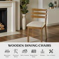 thumbnail image 5 of Kithkasa Upholstered Dining Chairs Set of 4, Modern Farmhouse Kitchen Chairs with Non-Slip Feetmats, Wooden Side Chairs for Kitchen and Dining Room, 5 of 6