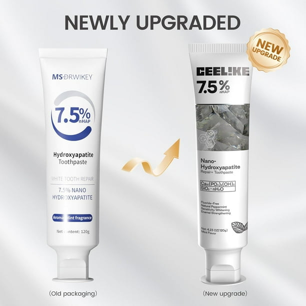 2Pcs CEELIKE Hydroxyapatite Toothpaste For Advanced Enamel Gentle