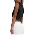 thumbnail image 2 of Amazhiyu Womens Sleeveless Athletic Crop Tops Solid Loose Cropped Tank Top Summer Casual T-Shirt, 2 of 8