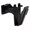 Black, variant on Field Guardian 102141 Wood Post - 2 in. Polytape Nail on offset Insulator- White