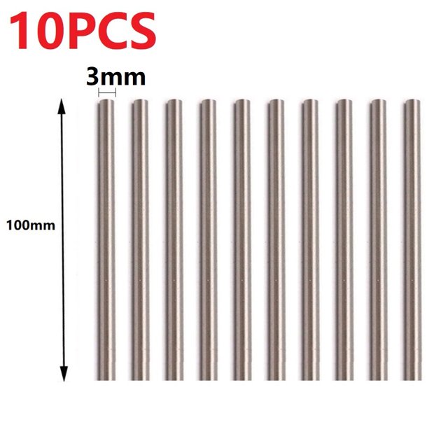 Chendee 10Pcs Straight Shank Metric 100Mm Long Carbide High Speed Steel Rod Lathe Tool,3Mm