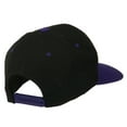 thumbnail image 4 of Athletic Number 9 Embroidered Classic Two Tone Cap - Black Purple OSFM, 4 of 5