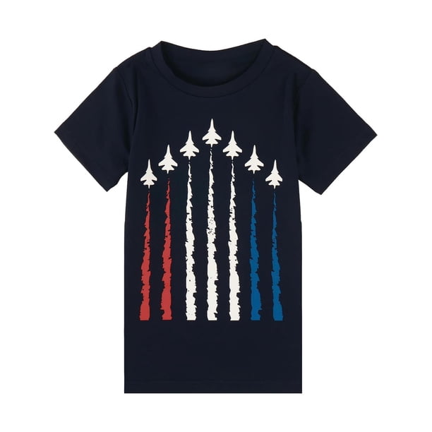 Family Boys 4th of July Shirt Kids Patriotic Dinosaur American Flag USA Shirts Tshirts Clothing