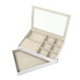 thumbnail image 4 of Hives and Honey Jacque White Stackable Jewelry Tray Jewelry Organizer for Women, 4 of 4