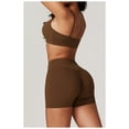 thumbnail image 3 of Conjuntos de entrenamiento for mujer, 2 piezas, sujetador deportivo, camiseta sin mangas, polainas de cintura alta, gimnasio, yoga, ropa activa, camiseta de entrenamiento for mujer, 3 of 6