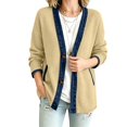 thumbnail image 5 of Waffle Cardigan for Women Lightweight Button Down V Neck Knit Jackets Coat Fashion Long Sleeve Open Front Cardigan, 5 of 6