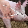 thumbnail image 2 of Alicates para etiquetas de oreja de cerdo de acero inoxidable, equipo para cerdos, animales de granja (en forma de V), 2 of 5