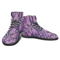 thumbnail image 5 of POLERO Women's Purple Camo Hunting High Tops Tennis Shoes for Ladies PU Leather Non Slip Training Athletic Shoes High Mid Ankle Walking Sneakers Comfort Work Office Hiking Sneaker for Women, 5 of 7