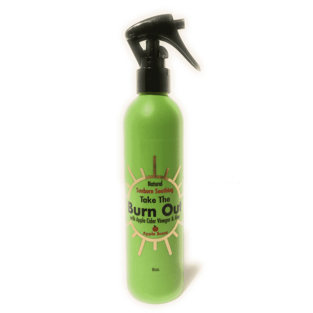 Take The Burn Out AllNatural Sunburn Relief Spray Made with Apple Cider Vinegar and Aloe