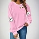 thumbnail image 1 of Heisall Womens Sweatshirts Halloween Print Long Sleeve Round Neck Loose 2025 New Arrival Fashion Casual, 1 of 4