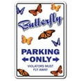 thumbnail image 1 of SignMission Z-A-Butterfly Butterfly Aluminum Sign for Butterflies Parking Lover Insect Monarch, 1 of 1