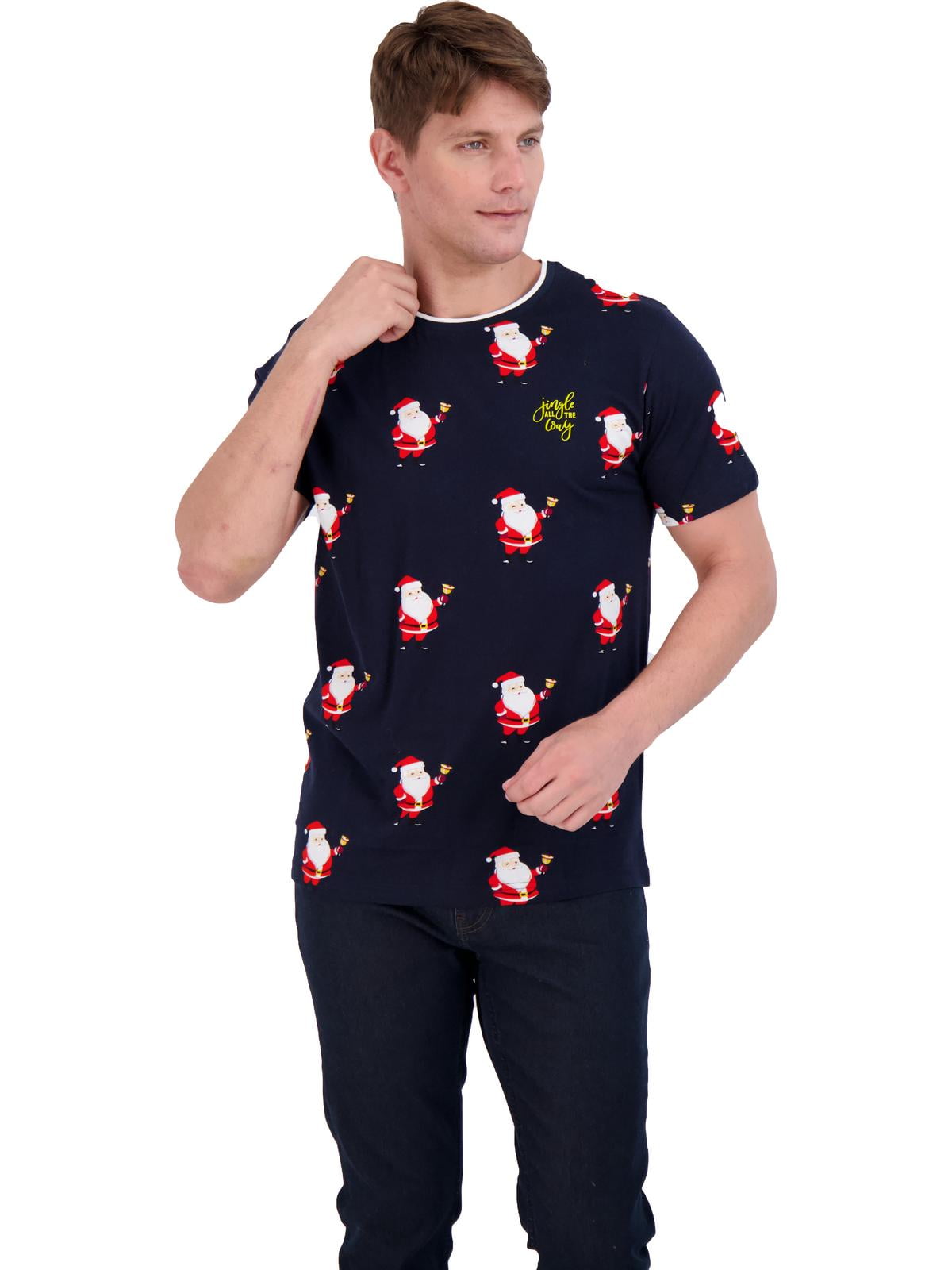 denim and flower christmas shirt