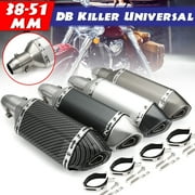 38-51mm Universal Motorcycle Pit Dirt Bike Scooter ATV Steel Short Exhaust Slip On Muffler Pipe Removable Silencer with DB Killer
