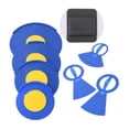 thumbnail image 1 of 5 silenciadores de tambor Strade Fareast Limited almohadilla de práctica silenciosa 25,4 cm 30,5 cm 35,6 cm 40,6 cm 3 silenciadores de platillos Azul, 1 of 8