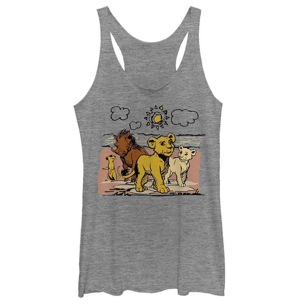 The Lion King Women's Lion King Best Cartoon Racerback Tank Top