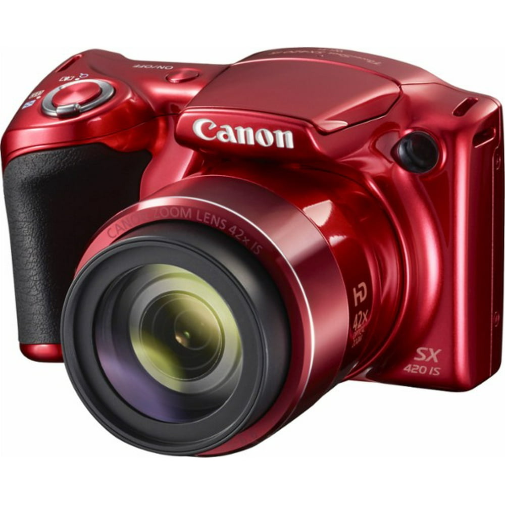 Canon PowerShot SX420 IS Digital Camera Red