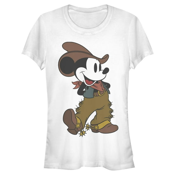 Juniors Mickey & Friends Wild West Mickey T Shirt