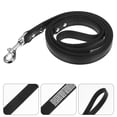 thumbnail image 2 of Correa de cuero sintético para perros, ideal para entrenar y pasear. Correas coloridas con brillantes tachuelas para perros y gatos (negra)., 2 of 5