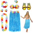 thumbnail image 1 of Kit de Disfraz de Falda Hula PHOGARY para Fiesta Luau en Hawái para Mujer, 1 of 7