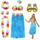 thumbnail image 1 of Kit de Disfraz de Falda Hula PHOGARY para Fiesta Luau en Hawái para Mujer, 1 of 7