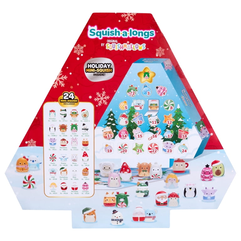 Squish-a-longs Holiday Countdown Calendar - 24 Mini Squish
