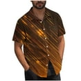 thumbnail image 1 of Mens Casual Manga Corta Botón Abajo Camisas Turndown Cuello Blusa de Impresión, Poliéster Ligero Top de la Moda para el Verano Al Aire Libre Y el Uso Diario, 1 of 6