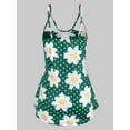 thumbnail image 4 of Rosegal Women's Plus Size Tank Top Daisy Strappy Cami Top Dotted Keyhole Tank Top Summer Strap Sleeveless Blouses, 4 of 5