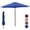 Navy Blue, variant on Gianna 7.5ft Patio Umbrella with Tilt and Crank Button & 8 Sturdy Ribs Waterproof, Patio Table Umbrella Perfect for Poolside, Terrace, Beach and Outdoor Restaurant, Navy Blue