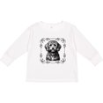 thumbnail image 3 of Inktastic Labradoodle Puppy Dog Girls Long Sleeve Toddler T-Shirt, 3 of 5