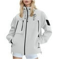 thumbnail image 2 of Anoraks para mujer y hombre, chaqueta impermeable, transpirable, fina, para ciclismo, para viajes, exteriores, cortavientos con capucha, 2 of 9