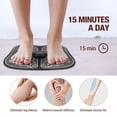 thumbnail image 4 of EMS Foot Massager Mat, Heated Foot Massager Pad for Pain Plantar Relief, Muscle Relaxation, Remote Control Foldable Legs & Feet Massager Pad with 8 Modes, 19 Levels, Gifts for Women Men, 4 of 10